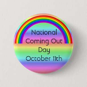 National Coming Out Day 11. Oktober Button