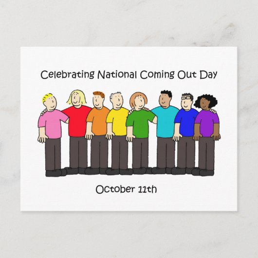 National Coming Out Day - 11. Oktober Postkarte (Vorderseite)