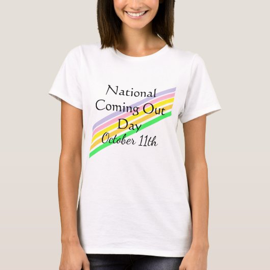 National Coming Out Day 11. Oktober T-Shirt (Vorderseite)