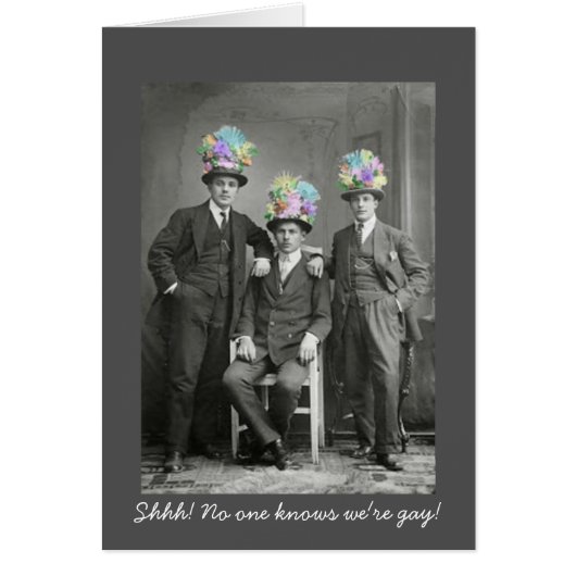 National Coming Out Day Funny Gay Support Card (Vorne)