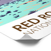 National Conservation Area Vintag Red Rock Canyon Poster (Ecke)