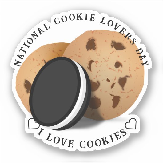 National Cookie Day Aufkleber (Vorderseite)