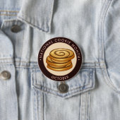 National Cookie Month, Vanille-Schokolade wirbeln Button (Beispiel)