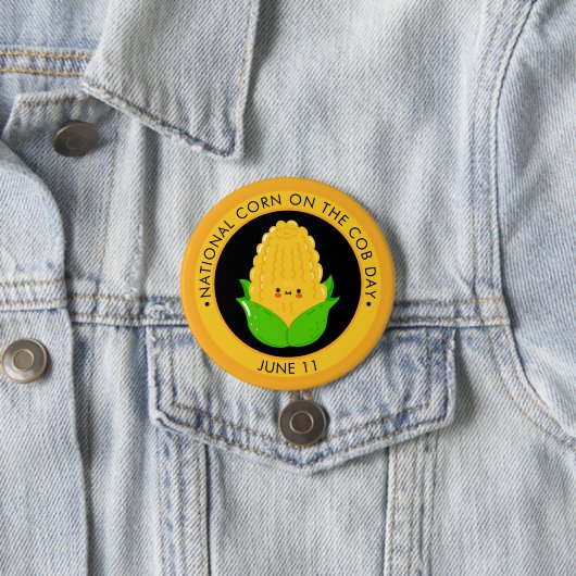 National Corn am Cob Day Button (Beispiel)