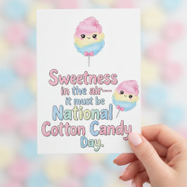 National Cotton Candy Day Dankeskarte