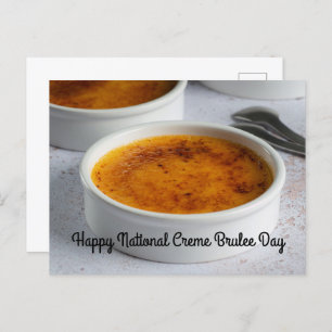 National Creme Brulee Day Postkarte