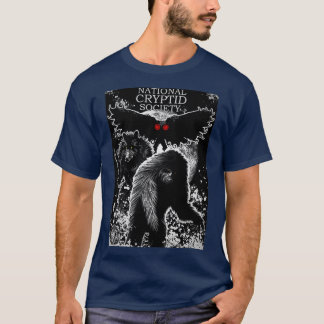 National Cryptid Society Bigfoot Dogman und Mothma T-Shirt