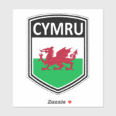 National - Cymru Aufkleber (Blatt)