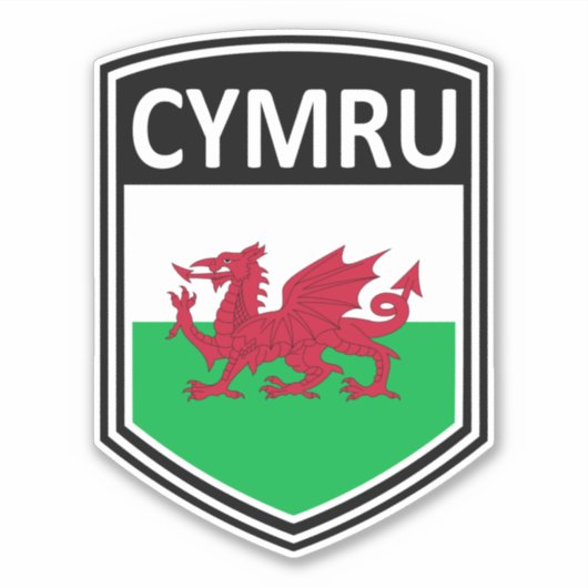 National - Cymru Aufkleber (Vorderseite)