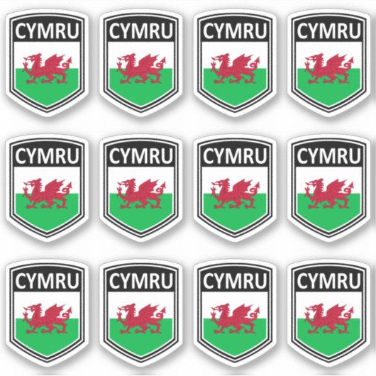 National - Cymru Aufkleber (Vorderseite)