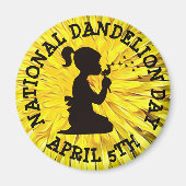 National Dandelion Day 5. April Magnet (Vorne)