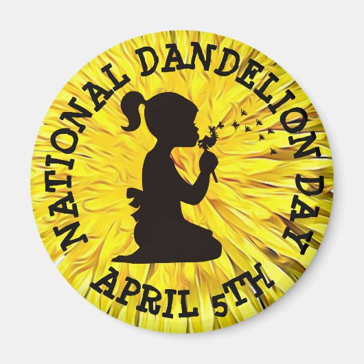National Dandelion Day 5. April Magnet (Vorne)