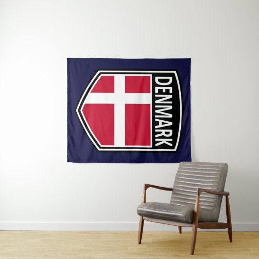 National - Dänemark Wandteppich (Beispiel (Horizontal))