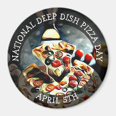 National Deep Disc Pizza Day 5. April Magnet (Vorne)