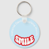 National Dental Hygiene Month keyring/ Schlüsselanhänger (Vorderseite)