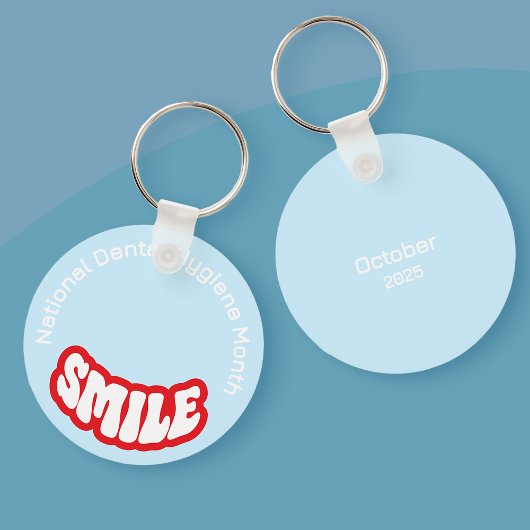 National Dental Hygiene Month keyring/ Schlüsselanhänger