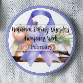 National Eating Disorders Awareness Week Februar Button