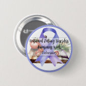National Eating Disorders Awareness Week Februar Button (Vorne & Hinten)