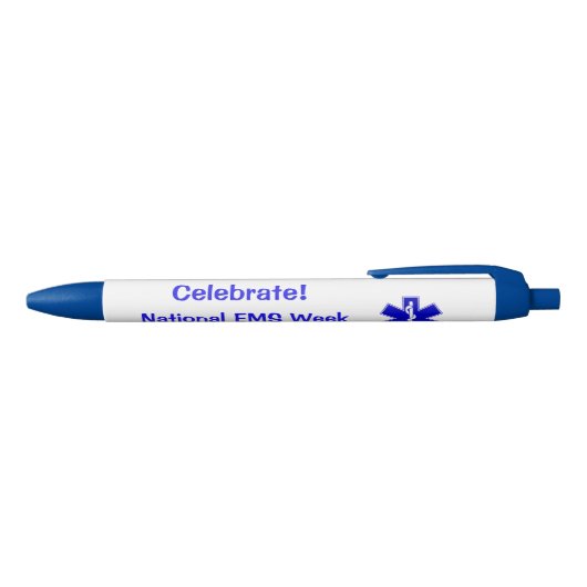 National EMS Week 2023 Black Ink Pen Kugelschreiber (Oberseite)