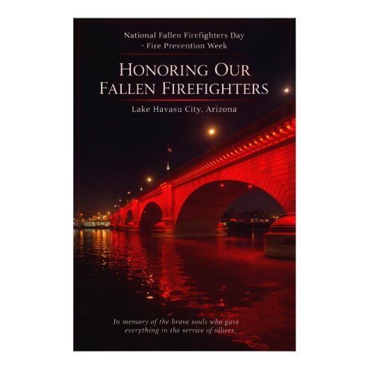 National Fallen Firefighters Day London Bridge Fotodruck (Vorne)