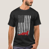 National Ferret Day 4Th July Usa Flag Ferret T-Shirt (Vorderseite)