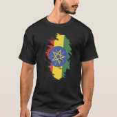 National Flag of Ethiopia souvenir  for men women  T-Shirt (Vorderseite)