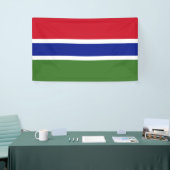 National Flag of Gambia - Rectangular Event Banner (Messeveranstaltung)