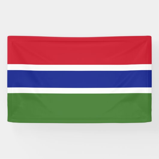 National Flag of Gambia - Rectangular Event Banner (Horizontal)