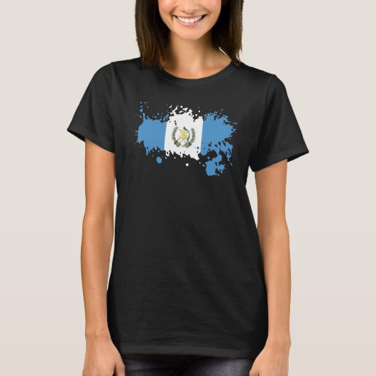 National Flag of Guatemala souvenir for men women T-Shirt (Vorderseite)