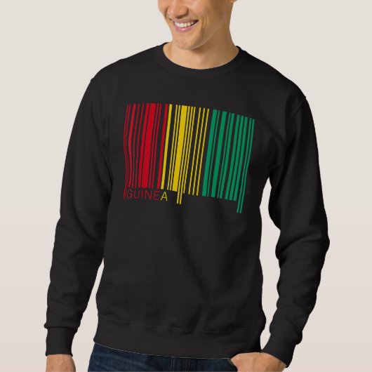 National Flag of Guinea souvenir for men women 1 Sweatshirt (Vorderseite)
