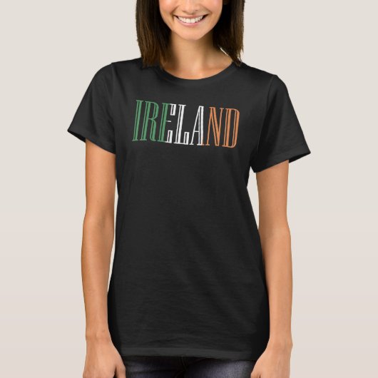 National Flag of Ireland souvenir for men women 7 T-Shirt (Vorderseite)