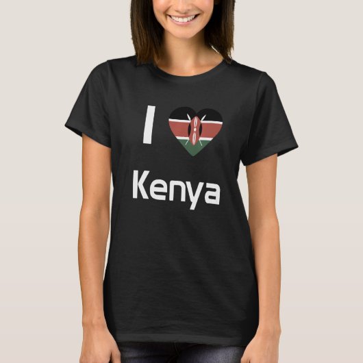 National Flag of Kenya souvenir  for men women  2 T-Shirt (Vorderseite)