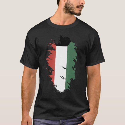 National Flag of Kuwait souvenir for men women 6 T-Shirt (Vorderseite)