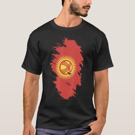 National Flag of Kyrgyzstan souvenir for men wome T-Shirt (Vorderseite)