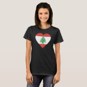 National Flag of Lebanon souvenir  for men women   T-Shirt (Vorne ganz)