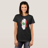 National Flag of Lebanon souvenir  for men women   T-Shirt (Vorne ganz)