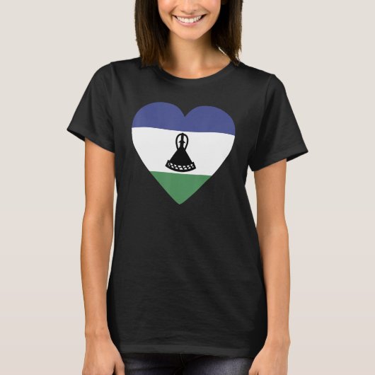 National Flag of Lesotho souvenir  for men women 1 T-Shirt (Vorderseite)