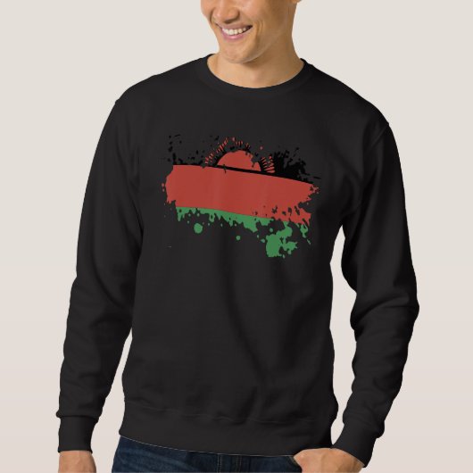 National Flag of Malawi souvenir  for men women 1 Sweatshirt (Vorderseite)