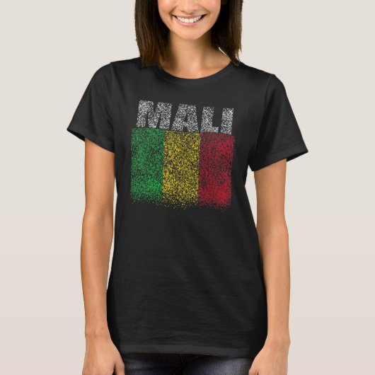 National Flag of Mali souvenir  for men women 3 T-Shirt (Vorderseite)