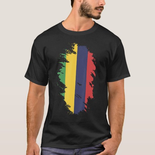 National Flag of Mauritius souvenir for men women T-Shirt (Vorderseite)