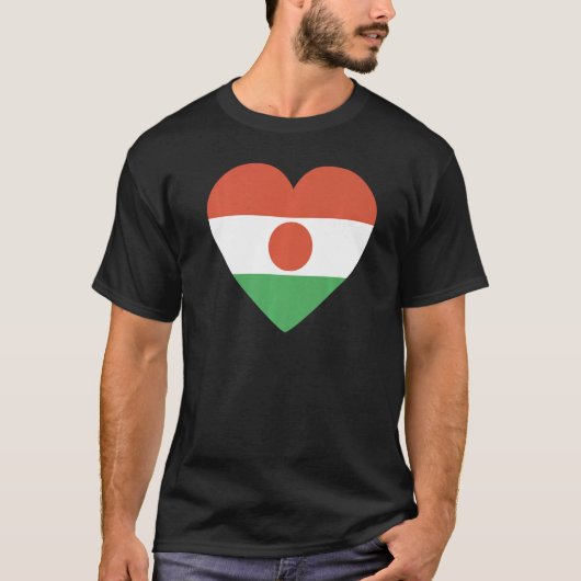 National Flag of Niger souvenir for men women 4 T-Shirt (Vorderseite)