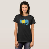 National Flag of Palau souvenir for men women 2 T-Shirt (Vorne ganz)