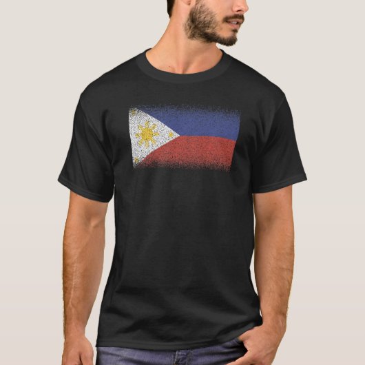 National Flag of Philippines souvenir for men wom T-Shirt (Vorderseite)