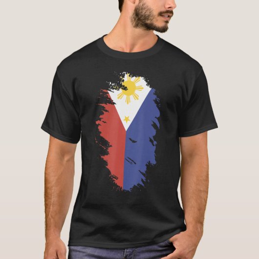 National Flag of Philippines souvenir for men wom T-Shirt (Vorderseite)