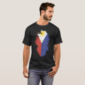 National Flag of Philippines souvenir for men wom T-Shirt (Vorne ganz)