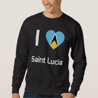 National Flag of Saint Lucia souvenir   for men wo Sweatshirt