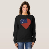 National Flag of Samoa souvenir  for men women  4 Sweatshirt (Vorne ganz)