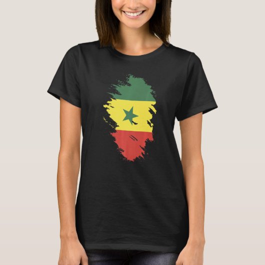 National Flag of Senegal souvenir  for men women   T-Shirt (Vorderseite)