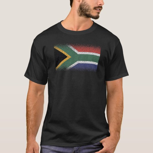 National Flag of South Africa souvenir for men wo T-Shirt (Vorderseite)