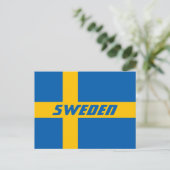 National Flag of Sweden Postkarte (Stehend Vorderseite)